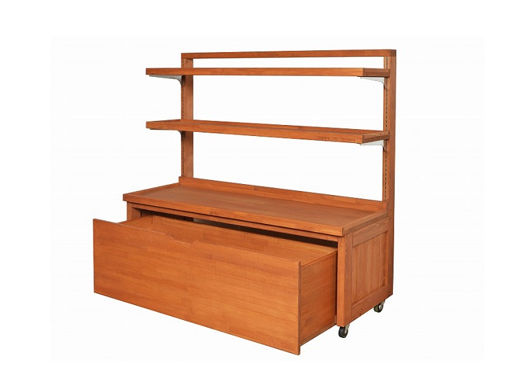 NKB-R 木製BOXロールイン陳列棚 : 木製什器・木製陳列棚専門の